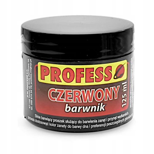 BARWNIK CZERWONY W PROSZKU PROFESS 125 ml na Arena.pl