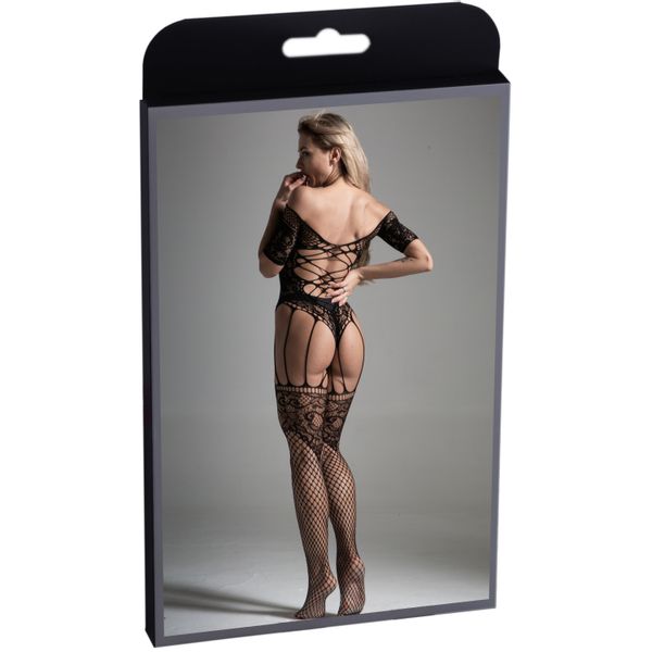 Bodystocking Z Otworem, Stringami I Kabaretkami S/L zdjęcie 4