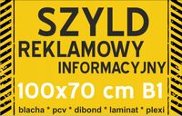 Tablica Reklamowa Szyld Plansza B1 Blacha Metalowa