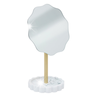 LUSTERKO KOSMETYCZNE POLYRESIN Z TACĄ NA BIŻUTERIĘ Ø 12,2 CM