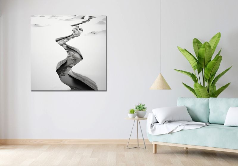 Obraz 100x100cm Szczeliny Mrozu zdjęcie 2