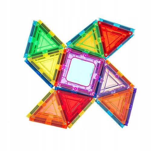 KLOCKI MAGNETYCZNE 3D Układanka Edukacyjna 45 elementów na Arena.pl