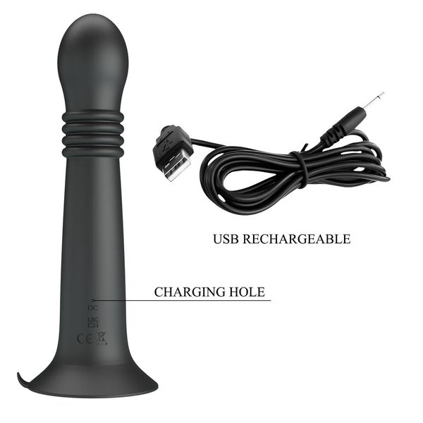 Pretty Love Stellan Thrusting & Rotating Wand Massager – 23 Cm zdjęcie 7