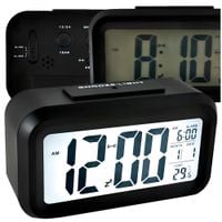 ap29 budzik cyfrowy zegar duży lcd termometr kalendarz na biurko drzemka