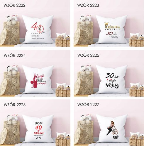 FOTO Poduszka Prezent na urodziny 20 30 40 50 60 na Arena.pl
