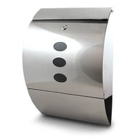 13173 Skrzynka Pocztowa na listy półokrągła inox stal nierdzewna