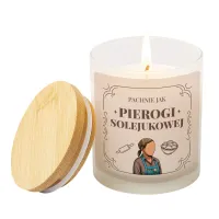 Pachnie jak pierogi Solejukowej  - świeczka zapachowa waniliowa