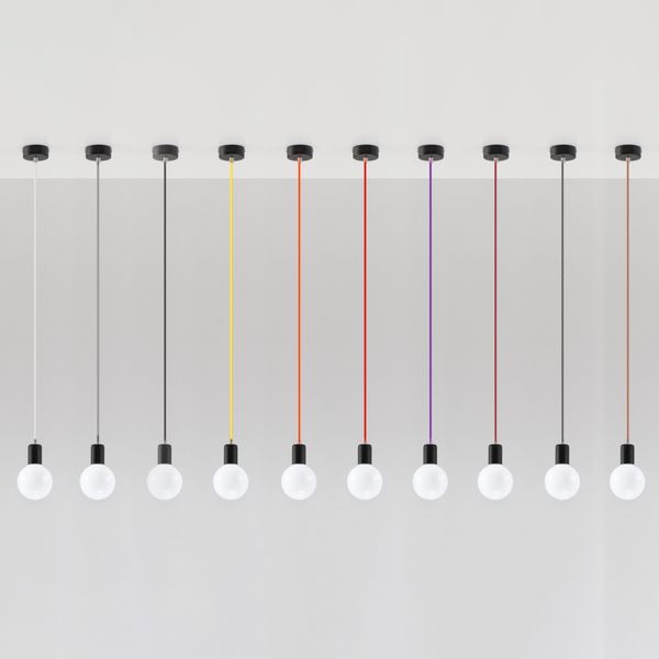 Lampa wisząca EDISON czarna zdjęcie 4