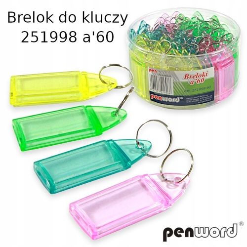 Identyfikatory do kluczy 100 sztuk kolorowe na Arena.pl