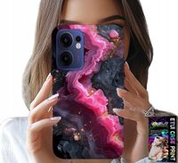 ETUI DO OPPO FIND X5 LITE - RÓŻOWY MARMUREK PLECKI, MODNE WZORY