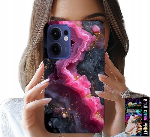 ETUI DO OPPO FIND X5 LITE - RÓŻOWY MARMUREK PLECKI, MODNE WZORY na Arena.pl