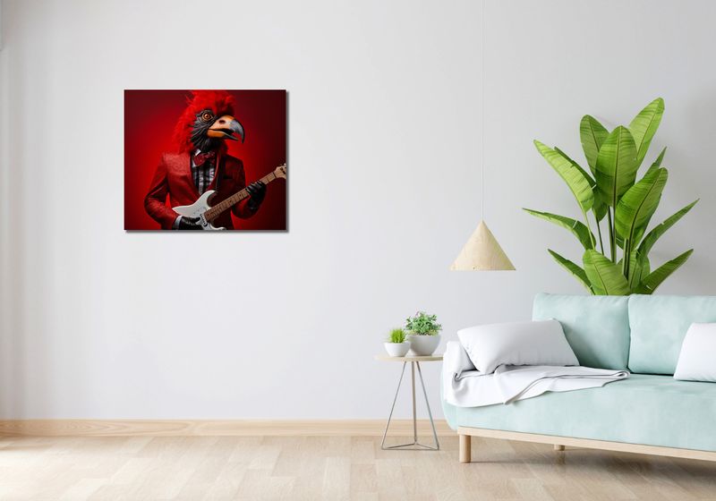 Obraz 70x60cm Zwierzęcy Rock'n'Roll zdjęcie 2