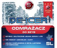 Odmrażacz do szyb De-Icer szybki skuteczny płyn do odmrażania szyb 5L