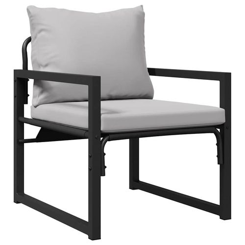 Zestaw Sof na Ogród 4 pcs Czarny 61 x 72.5 x 71 cm Stal na Arena.pl