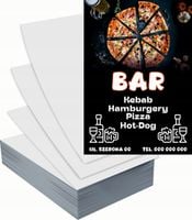 Ulotki A6 reklamowe firmowe 5000szt projekt w cenie BAR KEBAB PIZZA HOT DOG