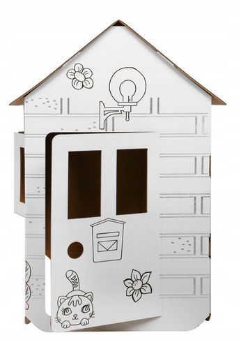 Domek XXL z końmi kolorowanka 3D dla dzieci na Arena.pl