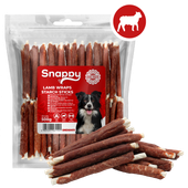 SNAPPY pałeczki owinięte jagnięcina gryzak - smaczki dla psa 500g