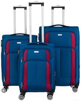 zestaw walizek ptn 5209-set-9302 blue-burgund