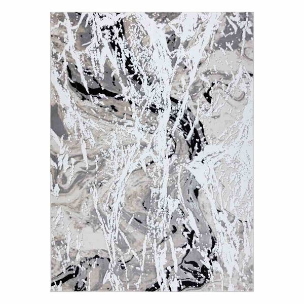 RUG/LU/MOSSE/ABSTRACT/BEIGE+GREY/80x150 zdjęcie 1