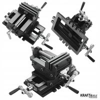 Imadło żeliwne stołowe krzyżowe dwuosiowe 100 mm kraft&dele KD3515