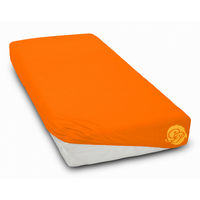 Prześcieradło bawełniane JERSEY 60x120cm POMARAŃCZ