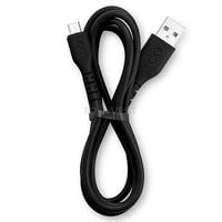 Kabel Micro USB - USB-A do telefonu 1A czarny 1m metr