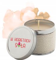 Świeczki zapachowe z nadrukiem oryginalny prezent na Dzień Kobiet