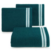 Ręcznik bawełniany frotte MADLEN z bordiurą 30X50 c. turkusowy