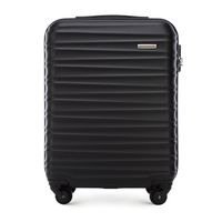 WITTCHEN mała walizka z ABS-u z żebrowaniem czarna