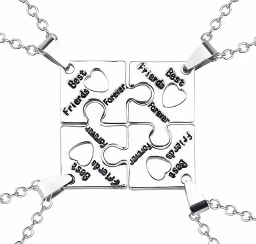 ŁAŃCUSZKI 4 sztuki BEST FRIENDS DLA PRZYJACIÓŁEK zdjęcie 1