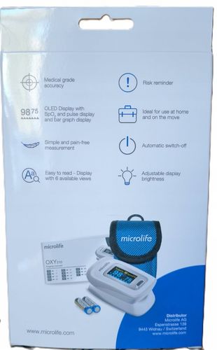 PULSOKSYMETR MICROLIFE OXY PULSOMETR NAPALCOWY SATURACJA NATLENIENIE na Arena.pl