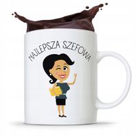 Kubek Prezent Dla Szefowej Najlepsza Szefowa Z Nadrukiem Ze Zdjęciem