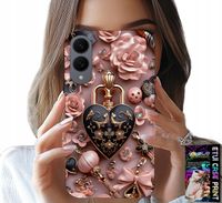 ETUI DO SAMSUNG GALAXY S25 EDGE - KOBIECE WZORY KŁÓDKA SERCE CASE + SZKŁO