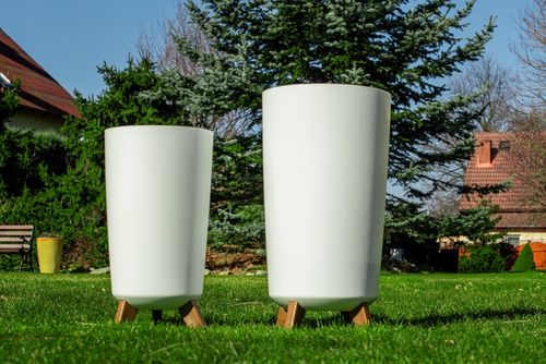 DONICA DONICZKA WYSOKA KWIETNIK STOJĄCY NA NÓŻKACH DO DOMU OGRODOWA BIAŁA na Arena.pl