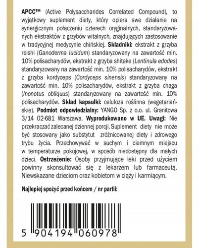 APCC - grzyby-reishi-kordyceps (YANGO) na Arena.pl