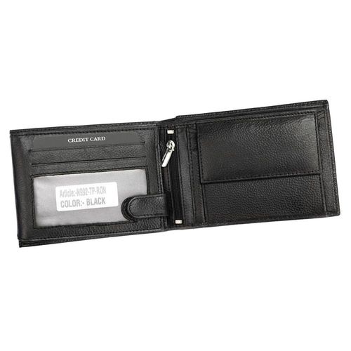 Męski duży portfel skórzany, poziomy na Arena.pl