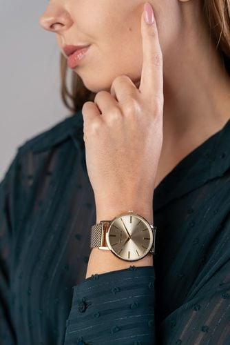 Zegarek damski Paul Lorens JULIE zt beżowy pasek + siatka mesh na Arena.pl