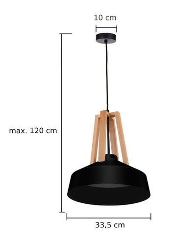 Lampa wisząca 1xE27 TRIX BLACK II 180 na Arena.pl