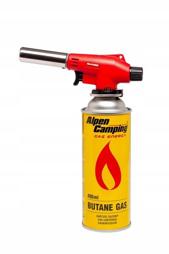 PALNIK na kartusze + 6x gaz kartusz gazowy Alpen camping 400ml na Arena.pl
