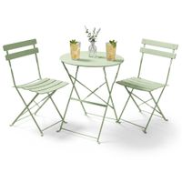 Zestaw balkonowy Orion stół + 2 krzesła Zielony