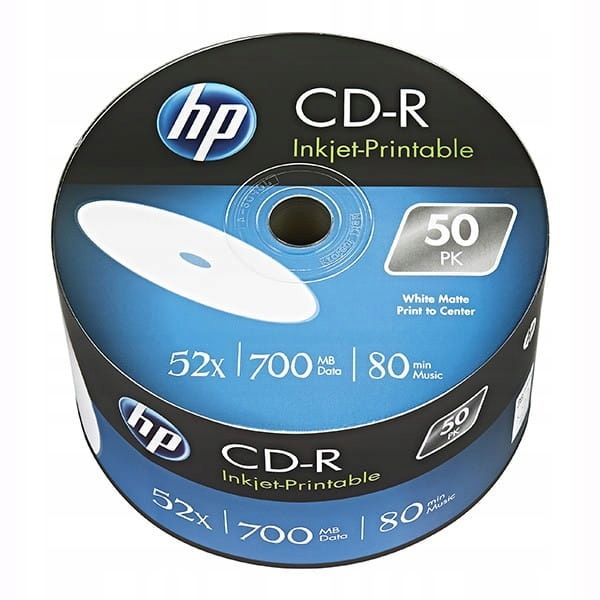 Płyty HP CD-R do nadruku , bulk 50szt. zdjęcie 1