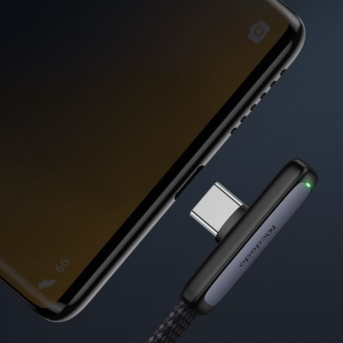 MCDODO KABEL USB-C KĄTOWY SZYBKIE ŁADOWANIE USB TYP C 6A 100W CZARNY 1M na Arena.pl