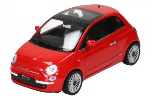 Fiat 500 rocznik 2007, czerwony na Arena.pl