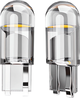 ŻARÓWKA LED W5W KRYSTALICZNA LEDOWA T10 SPHERE COB 360' WHITE 2szt kpl