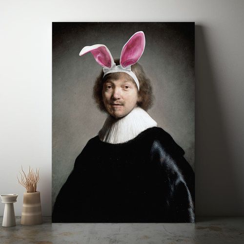 Obraz na płótnie króliczek rembrandt 80x120 cm na Arena.pl
