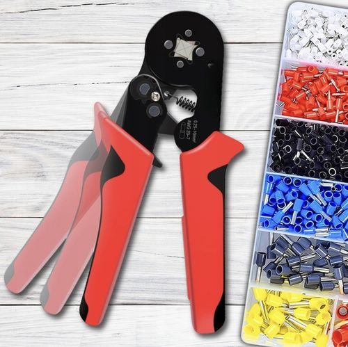 ZACISKARKA DO TULEJEK KONEKTORÓW PRZEWODÓW PRASKA DO KABLI ZESTAW 1500szt na Arena.pl