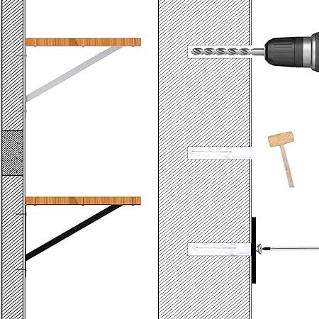 Wspornik Półek Ścienny Podpórka Uchwyt 4 Szt na Arena.pl