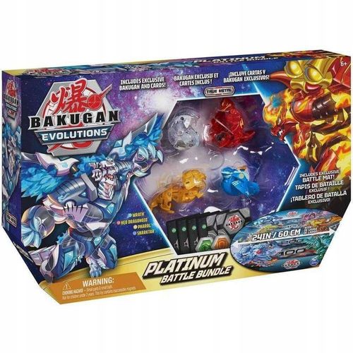 BAKUGAN EVOLUTIONS ZESTAW PLATINUM FIGURKI + MATA na Arena.pl