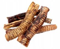 Naturalny Gryzak dla psa Tchawica Wołowa 25 cm 1 kg Twarda Mocna