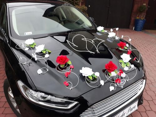 Dekoracja samochodu ozdoby na auto do ślubu płatki na Arena.pl